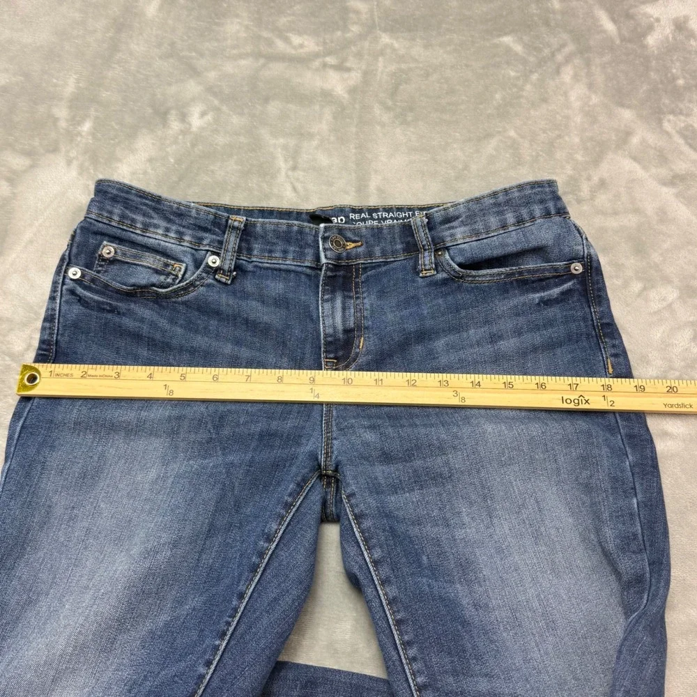 Gap Women Real Straight Fit Jeans Blue Denim Size 8 Regular‎ (32x29)
